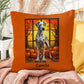 Great Dane Harlequin Coat Throw Pillow, Personalized Indoor Outdoor Dog Cushion, Gentle Giant Gift