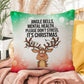 Jingle Bells, Mental Health… Please Don’t Stress Throw Pillow - Christmas humor decorative pillow