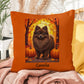 Chocolate Pomeranian indoor outdoor pillow, custom dog cushion, cozy pet lover home accent