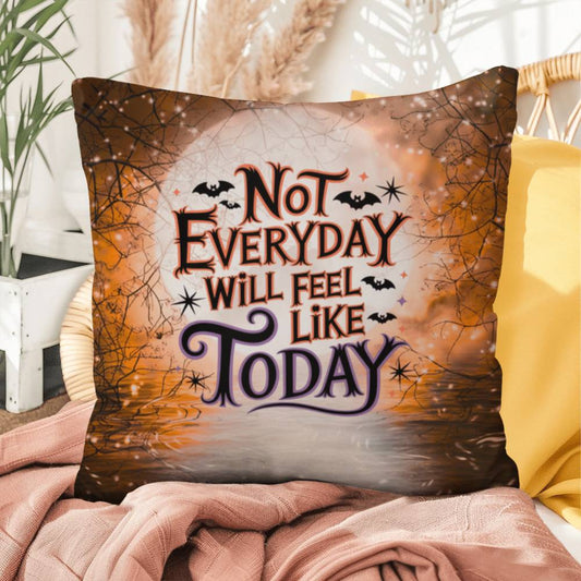 Indoor/outdoor pillow with “Not Every Day Will Feel” inspirational for mental health encouragement
