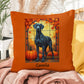 Great Dane Blue Coat Throw Pillow, Indoor Outdoor Dog Cushion, Custom Home Decor for Dane Fans