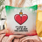 It’s Okay to Not Be Okay This Christmas Throw Pillow - Mental health holiday quote pillow
