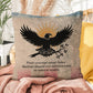 Their Courage Never Fades Indoor/Outdoor Pillow: Resilient Comfort - Mental Health & Memorial Tribute