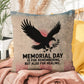 Memorial Day Is For Remembering Indoor/Outdoor Pillow: Resilient Comfort - Mental Health & Memorial Tribute