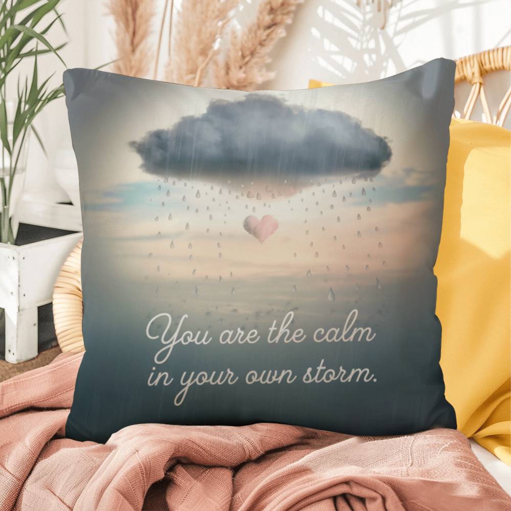 You Are The Calm In Your Own Storm: Indoor/Outdoor Pillow Self-Care for Relaxation, Mindfulness & Emotional Wellness