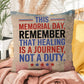 This Memorial Day, Let’s Remember personalized pillow for PTSD tribute, Memorial Day remembrance, and honoring veterans
