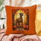 Fawn Great Dane throw pillow with custom name, soft personalized indoor outdoor cushion for Great Dane moms, dads, and devoted dog owners.