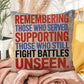 Remembering Those Who Served Patriotic Veteran Tribute Pillow - Military Home Decor - PTSD Awareness - MySisterIsASurvivor