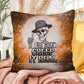 Funny Halloween indoor/outdoor pillow with “Creep It Real” for seasonal humor and décor