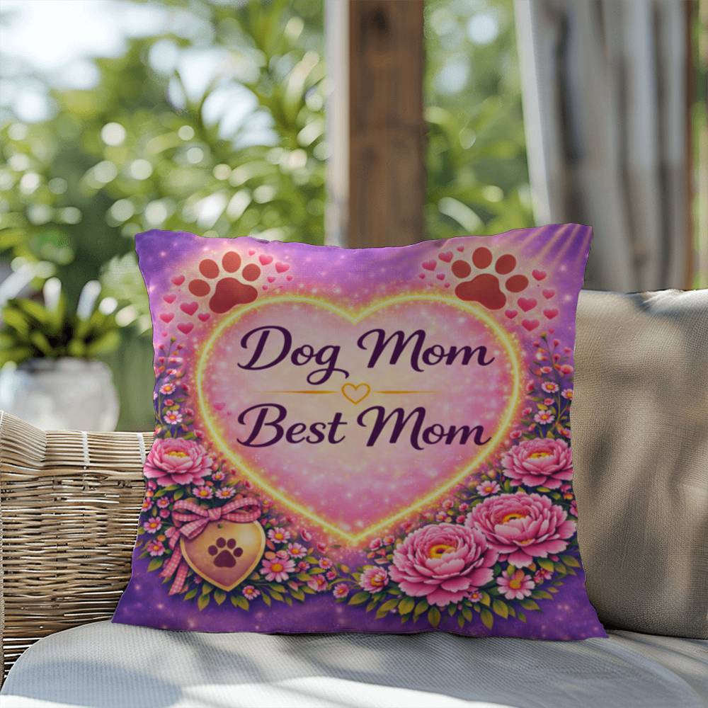 Shop our premium dog mom best mom throw pillow from MySisterIsASurvivor.