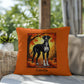 Great Dane Mantle Coat Throw Pillow, Personalized Indoor Outdoor Dog Cushion, Home Decor Accent