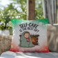 Self-Care is the Best Gift Throw Pillow - Christmas wellness holiday gift decorative pillow