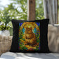 Shop our premium quokka stained glass style throw pillow from MySisterIsASurvivor.