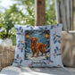Golden Retriever Dark Golden Pillow - Personalized Retriever throw pillow, winter dog home accent