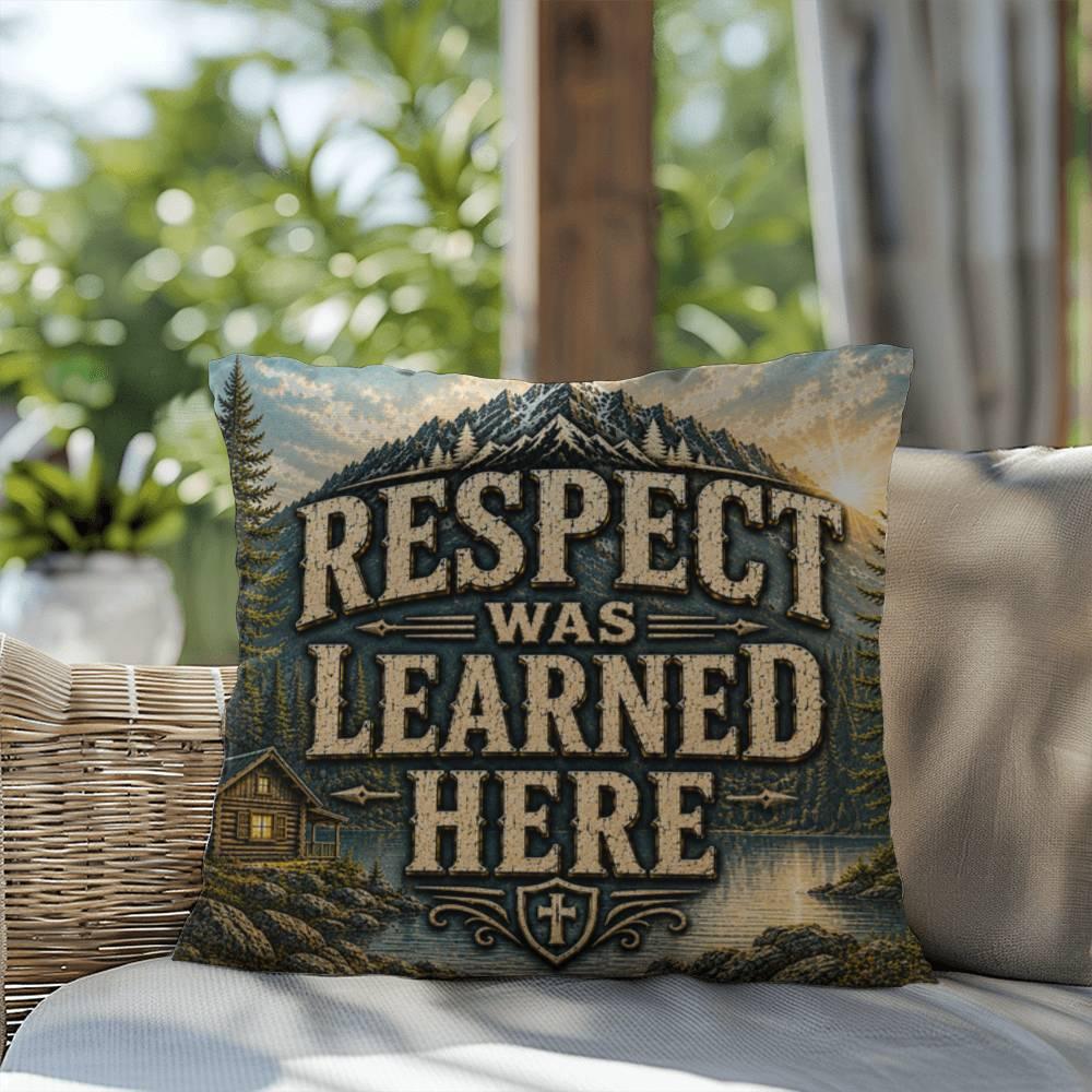 Shop our premium respect was learned here throw pillow from MySisterIsASurvivor.