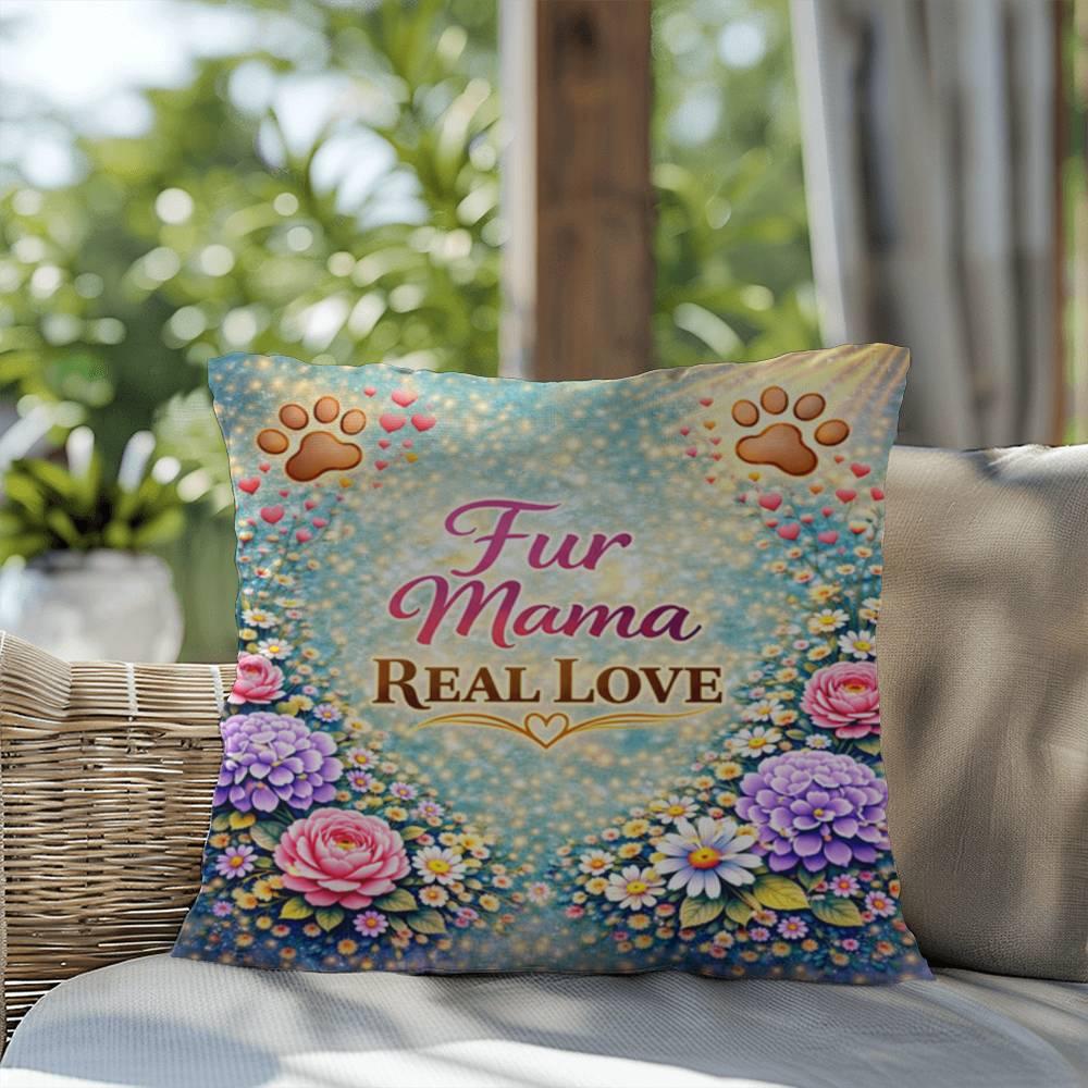 Shop our premium fur mama real love throw pillow from MySisterIsASurvivor.