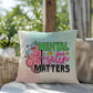 Mental Health Matters: Indoor/Outdoor Pillow for Wellness, Style & Stress Relief