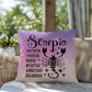 Scorpio Indoor/Outdoor Pillow – Zodiac Astrology Decor, Boho Accent for Home & Patio