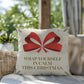 Wrap Yourself in Calm This Christmas Throw Pillow - Peaceful holiday décor for mindfulness