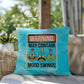 Warning: May Contain Mood Swings Indoor/Outdoor Pillow, Custom Anxiety Relief Cushion for Mental Health Support & Self-Care