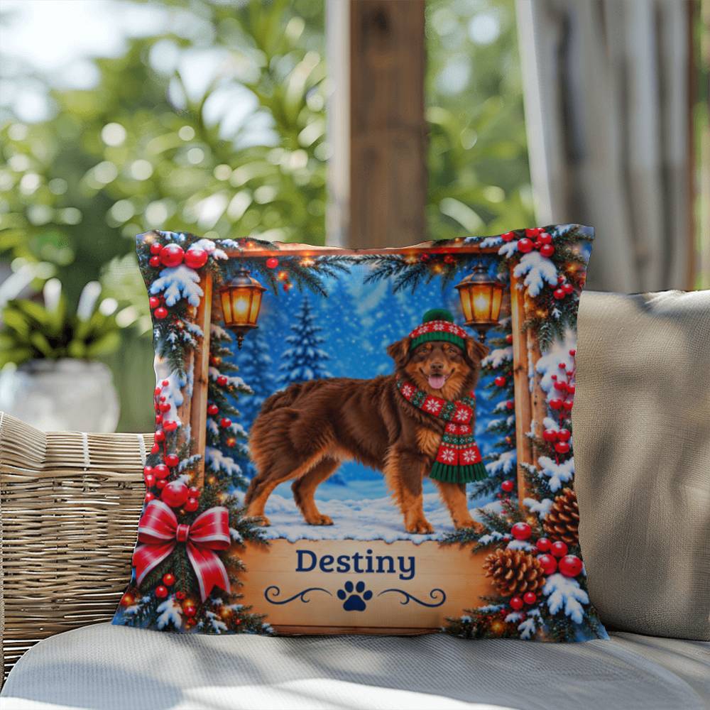 Australian Shepherd (Red & Copper Bi Coat) - Personalized Throw Pillow for a Cozy Dog-Loving Home