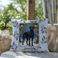 Great Dane Black Pillow - Gentle Giant throw pillow, winter Great Dane home decor, cozy dog accent