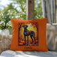 Great Dane Brindle Coat Throw Pillow, Personalized Indoor Outdoor Dog Cushion, Living Room Accent