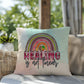 Healing Is Not Linear: Indoor/Outdoor Pillow for Wellness, Style & Stress Relief