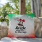 Jingle All the Way to Therapy Throw Pillow - Festive Xmas mental health decorative throw pillow