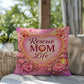Shop our premium rescue mom life throw pillow from MySisterIsASurvivor.