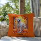 White Labrador Retriever pillow, custom indoor outdoor dog cushion, personalized lab accent - MySisterIsASurvivor