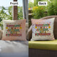 Happiness Is A Journey: Indoor/Outdoor Pillow - Groovy Affirmation for Emotional Wellness & Positive Vibes