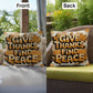 Give Thanks, Find Peace throw pillow with mindful Thanksgiving quote and vibrant autumn décor colors