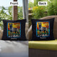 Belgian Malinois (Gray Sable) Indoor/Outdoor Pillow - Personalized Stained Glass Dog Tribute & Comfort Gift