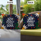 Let Joy Sparkle in Your Soul Throw Pillow - Uplifting Christmas décor for warmth and mindfulness