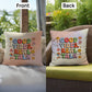 Good Vibes, Real Talk: Indoor/Outdoor Pillow - Groovy Affirmation for Emotional Wellness & Positive Vibes