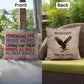 Honoring the Brave personalized outdoor pillow honoring veterans, PTSD warriors, and Memorial Day tribute