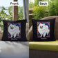 Pomeranian (White) Indoor/Outdoor Pillow - Personalized Stained Glass Dog Tribute & Comfort Gift