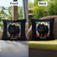 Pomeranian (Black) Indoor/Outdoor Pillow - Personalized Stained Glass Dog Tribute & Comfort Gift