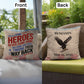 Some Heroes Never Came Home custom memorial pillow for fallen soldiers, PTSD awareness, and military remembrance