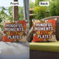 Mindful Moments, Full Plates pillow with cozy Thanksgiving quote and colorful autumn home décor