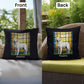 White Labrador Retriever Pillow, custom name stained glass dog décor for pet lovers