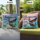 Sagittarius Butterfly Indoor/Outdoor Pillow – Zodiac Astrology Decor, Boho Accent for Home & Patio