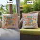 Ride The Wave, Don't Fight It: Indoor/Outdoor Pillow - Groovy Affirmation for Emotional Wellness & Positive Vibes