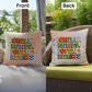 Chill Minds, Open Hearts: Indoor/Outdoor Pillow - Groovy Affirmation for Emotional Wellness & Positive Vibes