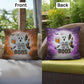 Ghost-themed indoor/outdoor Halloween pillow with “I’m Just Here For The Boos” for fun décor