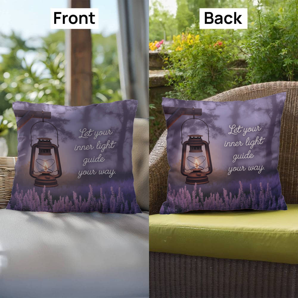 Let Your Inner Light Guide Your Way: Indoor/Outdoor Pillow Self-Care for Relaxation, Mindfulness & Emotional Wellness