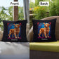 Light Golden Retriever personalized indoor/outdoor pillow, dog lover home or patio throw