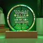 Happiness is a Journey not a destination 7" LED acrylic plaque inspirational gift - MySisterIsASurvivor