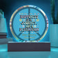 Happiness is a Journey not a destination 7" LED acrylic plaque inspirational gift - MySisterIsASurvivor